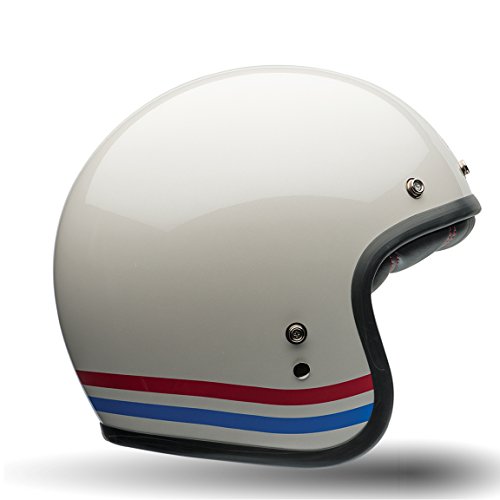 Capacete Bell Helmets Custom 500 Stripes Pearl Branco 58