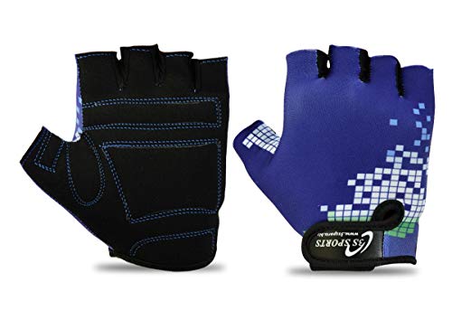 3S Sports Children'S Boy'S Girl'S Cycling Gloves Kids Padded Half Finger Glove Racing Bicycle Bmx Mtb Bike Sports Mitten