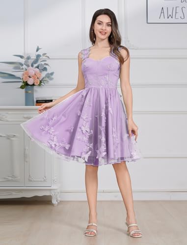 Butterfly Floral Embroidered Cocktail Dress for Women Evening Party Tulle Prom Dress Wedding Guest Formal Tea Corset Dress2