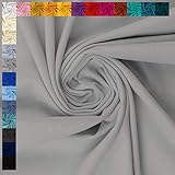 Breite: 155cm Jersey Stoff Vanessa von Swafing, uni grau (50cm x 155cm)