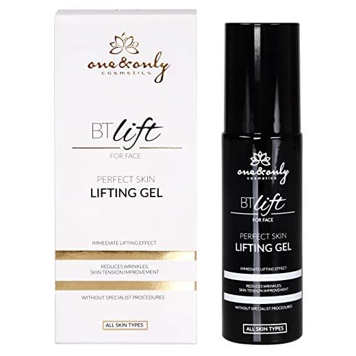 One&Only Cosmetics BT LIFT FOR FACE PERFECT SKIN LIFTING Gel rekommenderas för kvinnor, biotulin, omedelbara effekter, fuktgivande och utjämning av huden, förbättring av hudtonen, 30 ml