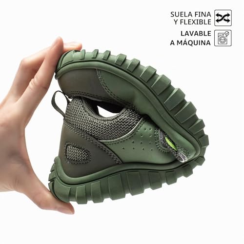Miniatura 4 de Hobibear Zapatos Para Correr En Senderos Para Hombres Caja De Dedos Ancha Zapatillas Barefoot Suela Cero Drop Minimalistas Para Gimnasio Al Aire Libre Casual