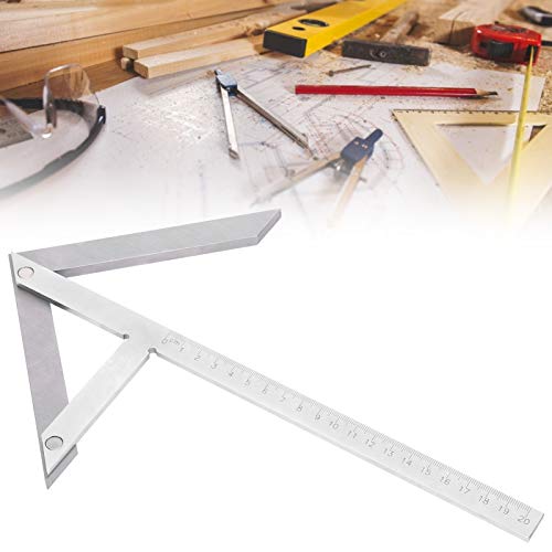 Edelstahl-Mitte-Winkellehre-Lineal, Winkelmesser-Hochpräzisions-Mittenanreißer-Messgerät-Punkt-Marker-Anreißer-Holzbearbeitungs-Lineal-Werkzeug