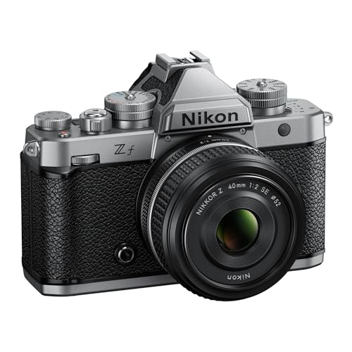 Image of Nikon Zf Mirrorless Camera with 40mm Lens - Full Frame, 24.5MP, 4K UHD Video Recording with Dual Card Slots (Silver)