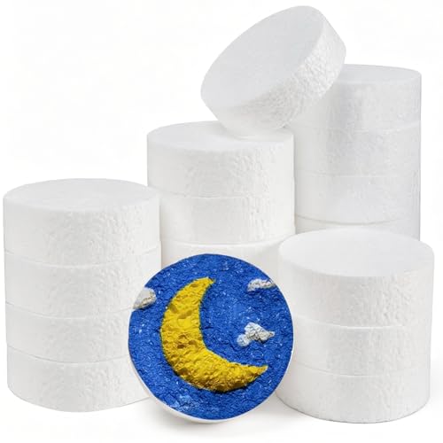 20Pack Round Foam Circles 3 Styrofoam Craft Circles 1 Thick