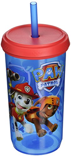 Zak Designs PWPE-0170 Paw Patrol Boy Straw Tumbler, 13 oz, Multicolor