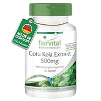 Fairvital | Gotu Kola - 120 Kapseln - mit 500mg Centella Asiatica Extrakt pro Kapsel - HOCHDOSIERT - VEGAN