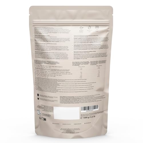 Nutri + Reis Pudding Pulver 1 kg ohne Zucker + Süßstoffe Neutral - Instant Rice Pudding 1000 g Natural - fettarm + cremig - der perfekte Snack