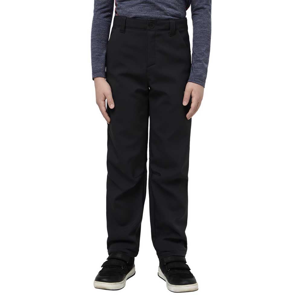Jack Wolfskin - FOURWINDS Pants K, Pantalones para Senderismo niños Unisex, Granite Black,