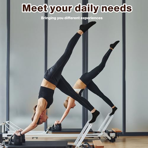 VZZNN 10 pares de meias de pilates com aderência para mulheres, antiderrapantes, para ioga, para aca