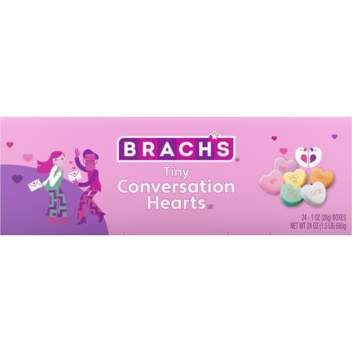 Brach's Tiny Conversation Hearts Count Good 24ct
