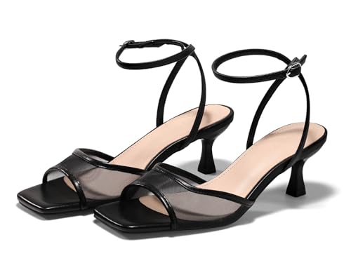 Coutgo Womens Kitten Low Heels Strappy Sandals Review