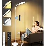 LanSuper Light Therapy Lamp, 10000 Lux UV-Free Happy Therapy Lamp, Full Spectrum Sunlight Lamp with Remote Control, Light Therapy Floor Lamp with 10 Color Temperature & 6 Brightness & Timer-White