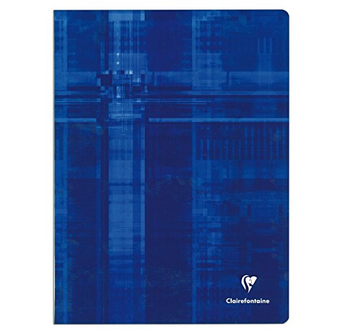 CLAIREFONTAINE Lot de 5 Cahiers piqûre avec Seyès grands carreaux 24 x 32 cm 192 pages Coloris aléatoire