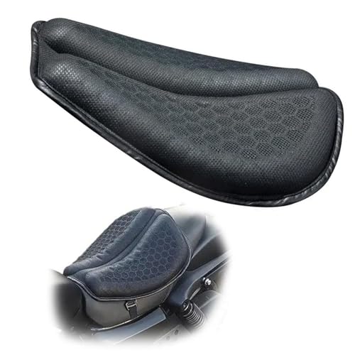 Funda de asiento para Kawasaki Vulcan S650 con cojín transpirable negro