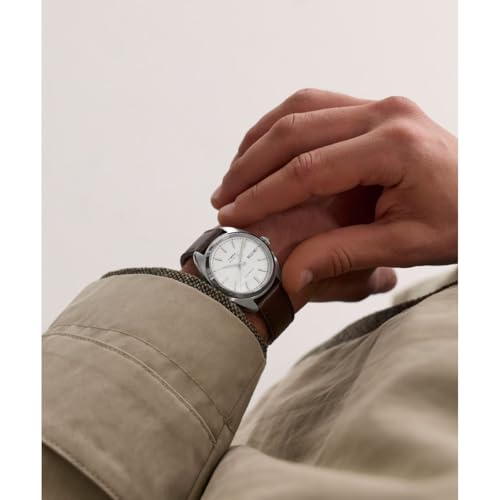 Image of TIMEX Marlin Tonneau 37mm Silver Dial Mechanical Automatic Men Watch - TW2Y65200UJ