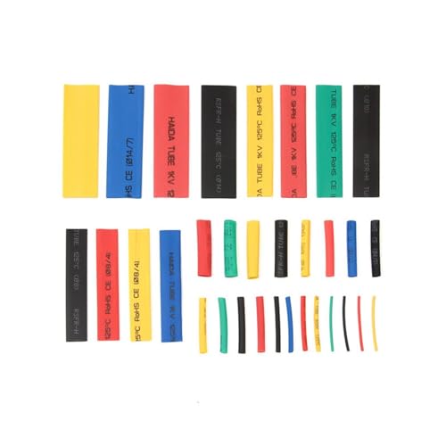 Image of Heat Shrink Tubing Kit - 164PCS Assorted Tubing, Electric Insulation Sleeving, Wire Wrap Tube, DIY Cable Tool | Multi Size Polyolefin Shrinking Sleeve Set For Electrical Repair Project