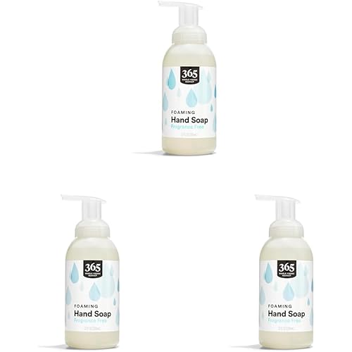 365 by Whole Foods Market, Soap Hand Foaming Fragrance Free, 12 Fl Oz (Pack of 3)