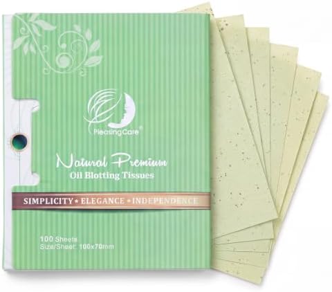 Premium Face Oil Blotting Sheets, 1pack for Facial Care or Makeup...