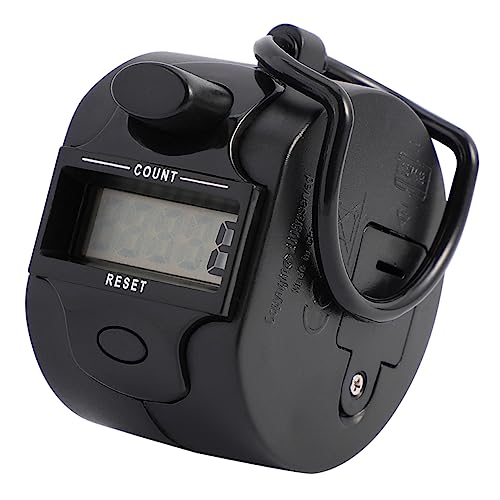 NAMOARLY 2Pcs Handheld Electronic Tally Counters with Finger Ring Clicker for Sports Fitness Precision Pedometer Tool Comfortable Grip Durable Design Color Random