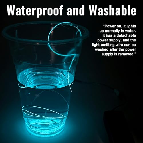 Hilo luminoso para bordado y costura, 7.6 yardas azul miniatura 4