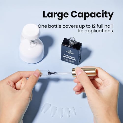 Image of Beetles 15ml Hema-Free UV Gel Nail Glue, TPO Free for Acrylic Nail Tips | UV gel nail glue helps attach acrylic nail tips for extensions; cure under UV light as required.
