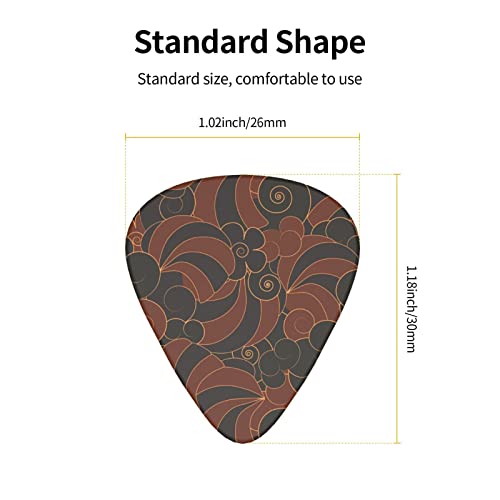Lot de 12 médiators de guitare abstraits japonais de style oriental pour guitare électrique, basse acoustique, cadeau avec boîte - Les Beatles, Paul McCartney, John Lennon, RIngo Starr, George Harrison Lot de 12 médiators de guitare abstraits japonais de style oriental pour guitare électrique, basse acoustique, cadeau avec boîte – Image 6