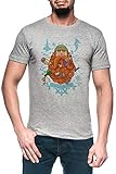 Perfecto para el uso diario Marinero Hombre Gris Camiseta Manga Corta Men\'s Grey T-Shirt
