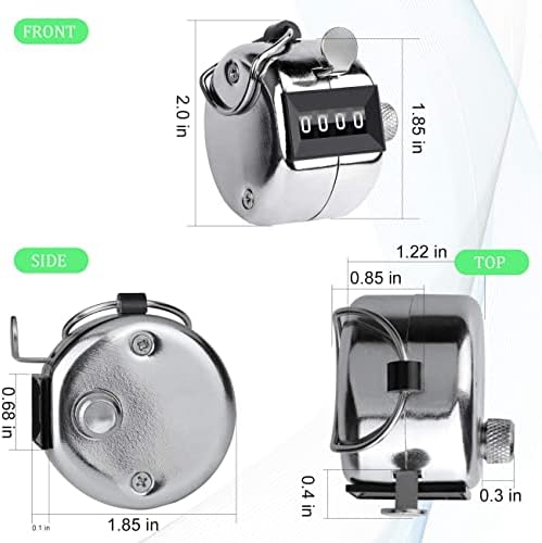 LUPO Clicker Counter Handheld Tally 4 Digit Golf Manual Number Scorer Mechanical Palm Clicker