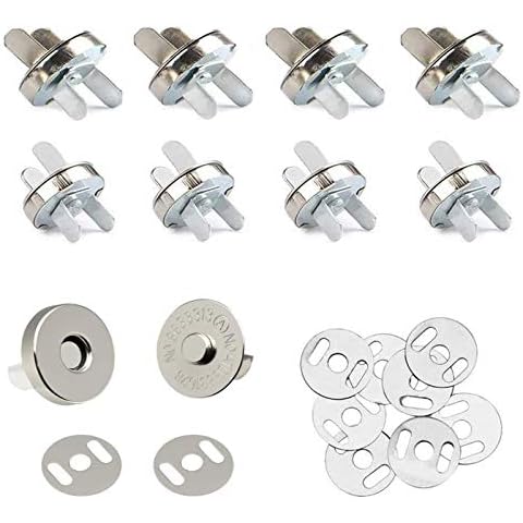 Magnetic Snap Fasteners Snap Clasps Buttons for Handbag Purse Wallet Outdoor Backpack DIY Accessories Bag Snap (25 Pack,18 mm) Cover