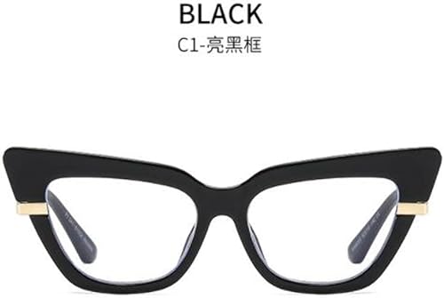 Miniatura 8 de Future Wind Cat Eye Anti Blue Light Gafas Femeninas Retro Square Lente Plana Cara Redonda Cara Lisa Marco de miopía