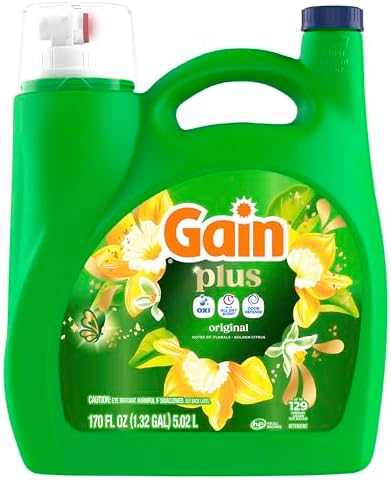 Gain Plus Liquid Laundry Detergent, Cleaner, Fresher, Now with Oxi, Original Scent, 170 fl oz, 129 Loads — view 13