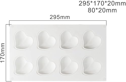 Miniatura 3 de Molde de silicona para chocolate con forma de corazón, accesorios para tartas, moldes de cocina, cubitos de hielo, galletas, pastelería, molde