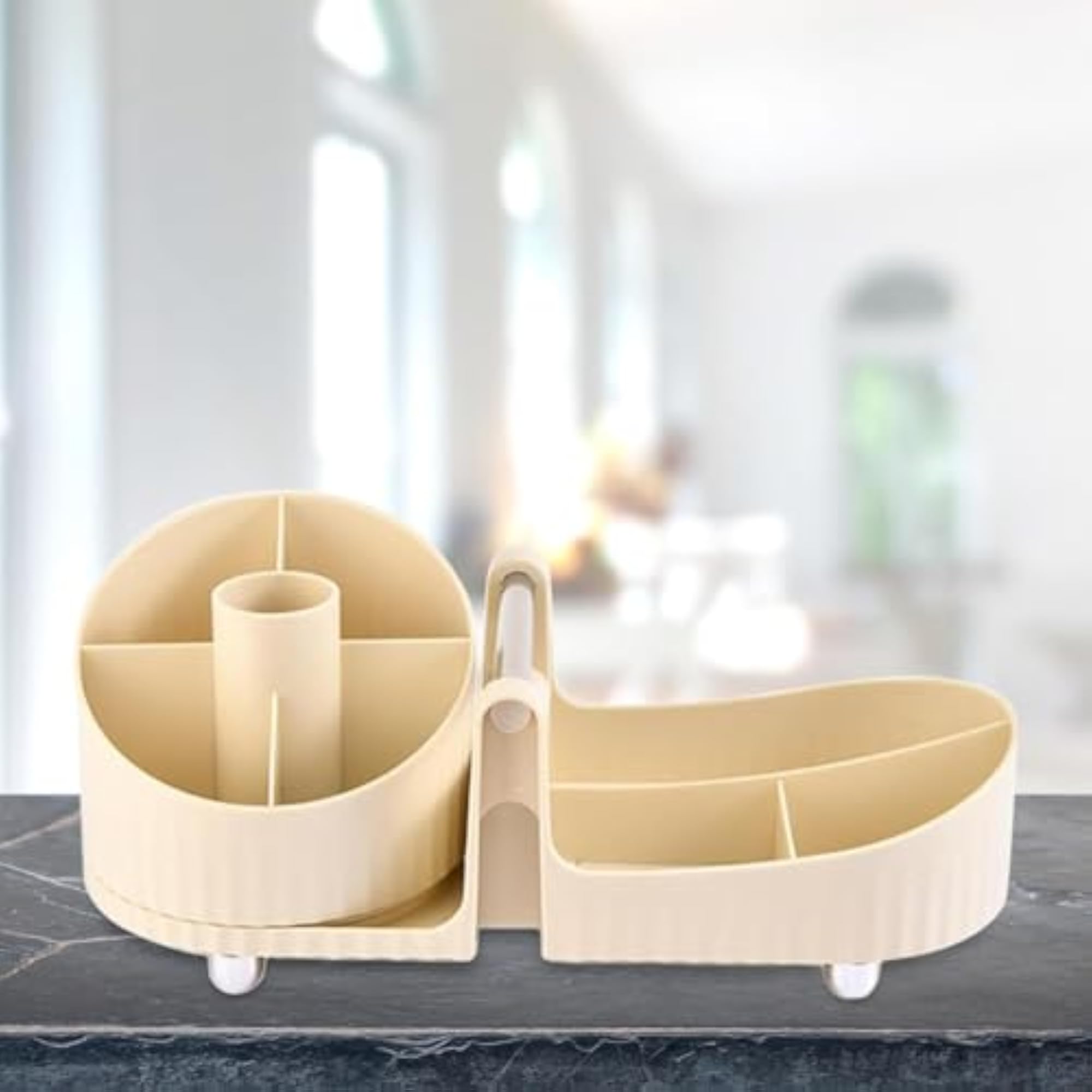 Durable 360 Degree Rotating Makeup Organizer for Countertop
