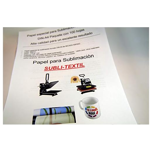 sublimationspapper DIN A-4 100 ark DIN A4-storlek idealisk för koppar