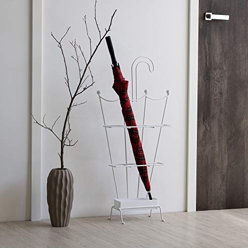 Suporte para Guarda-Chuva, Metaltru, Branco com Branco