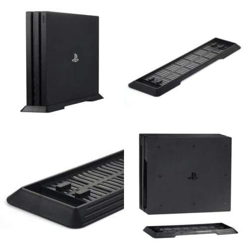 Image of New World PS4 Pro Vertical Stand for PlayStation 4 Pro with Built-in Cooling Vents and Non-Slip Feet