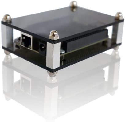Stackable Media Center Case for Beaglebone Black - Acrylic and Aluminum (Single, Dark Grey)