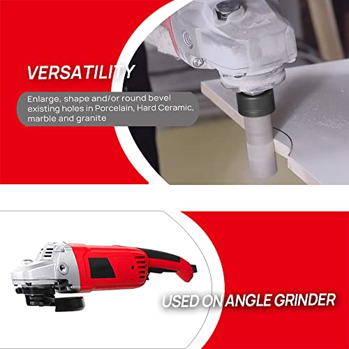 Dt-Diatool Diamond Finger/Milling Bit Diameter 1"(25Mm) For Enlarging Or Repairing Holes Of Porcelain Tile Hard Ceramic Marble Aretficial Stone #TOP2