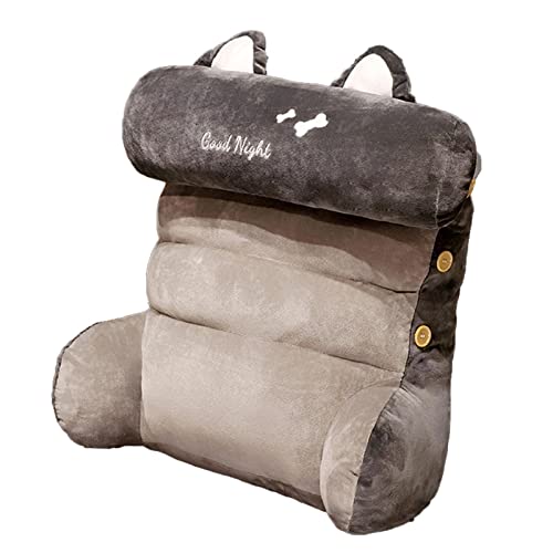 Almohada De Lectura, Almohada De Felpa Almohada para Reposacabezas Cojín De Lectura para Cama Respaldo Alto, Almohada para Respaldo De Cama Cojín para Sentarse En La Cama para Sofá De Oficina Cover