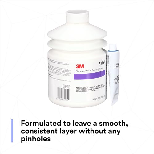 3M Platinum Plus Glaze, 31180, Two-Part Premium Selfleveling Finishing Glaze, 30 fl oz/887 mL by 3M - Image 3