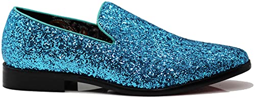 SPK04 Men's Vintage Glitter Dress Loafers Slip On Shoes Classic Tuxedo Dress Shoes2