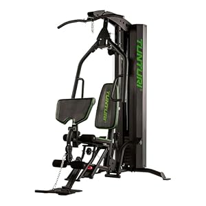 Tunturi HG60 Kraftstation für Zuhause - Multifunktions-Homegym mit Gewichten 7-70kg - Multigym, Fitnessstation mit Beinpresse, Krafttraining Ganzkörper