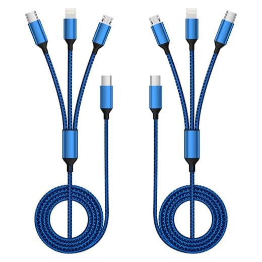 5Pack(3ft 3ft 6ft 6ft 10ft) iPhone Lightning Cable Apple Certified Braided Nylon Fast Charger Cable Compatible iPhone Max XS XR 8 Plus 7 Plus 6s 5s 5c Air iPad Mini iPod (Blue White)
