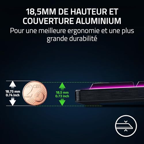 Razer BlackWidow V4 Tenkeyless HyperSpeed Low Profile Clavier Gaming sans Fil remplaçable à Chaud BT Molette Multifonction et 3 Boutons Interrupteur | AZERTY Clavier FR - vue 5