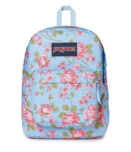 Image of JanSport SuperBreak One Backpack - Durable & Lightweight, 1 Main Compartment, Front Utility Pocket with Built-in Organizer, Garden Roses Hydrangea