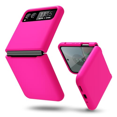 Coque silicone Moto Razr 2023 fine évite rayures rose fuchsia