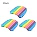 Anleo Foam Swimming Kickboard 3pcs for Kids Children Team Swimming Training EVA Floating Kickboards Plate Rainbow Color