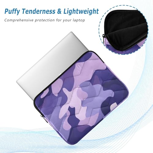 Funda para portátil 13-14 pulgadas camuflaje morado resistente y impermeable miniatura 5