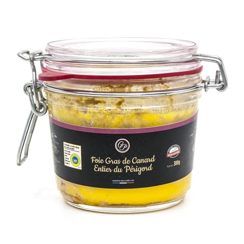 Foie gras de canard entier IGP Périgord bocal de conserve traditionnel 300g